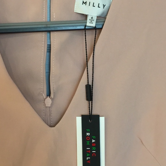 Milly Blush Pink Dress with Bell Sleeves - Picture 5 of 7